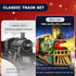 Xelabrion Set 3-5 4-7 4-8, Set Set 3 4 5 6 Train for Kids Classic Christmas Electric Train Toys with Locomotive Engine