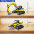 2-in-1 Bulldozer 399 Excavator & Building Kit - Pieces STEM Educational Construction Toys for Kids, Creative Birthday