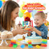 24PCS Playset LESONG Sensory Building Toys for Toddlers: Squeezable Silicone Stacking Toys Early Learning Construction
