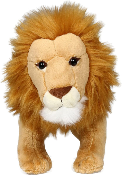 Ice King Bear Lion Stuffed Animal, Lifelike Plush Toy, 12 Inches Length