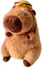 Tanha Capybara Plush Toy, Soft Stuffed Animal with Hamburger Backpack, Cute Capybara Gifts, 33cm / 13inch
