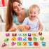 1-3, 6XSET 2-4 2 3 SYNARRY Wooden Puzzles for Toddlers Puzzles for Toddlers with Rack, Learning Alphabet Number Animal