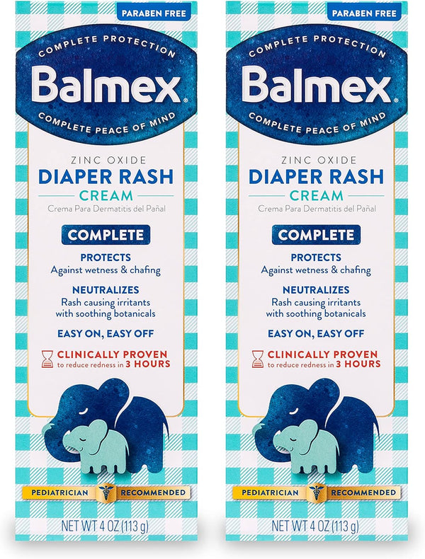 Chattem Balmex Diaper Rash Cream 4 Oz. 2 Pack