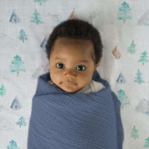 SwaddleDesigns Cotton Muslin Swaddle Blanket, Receiving Blanket for Baby Boys & Girls, Best Shower Gift, 46x46 inches,