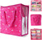 Primo Lines Doll Clothes & Accessories Storage Organizer 3 Pink Stackable Bags