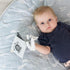 Tummy Wee Gallery Ocean Animals Crinkle Pages Stroller Toy, Sensory Hanging Crinkle Toy with Mirror for Babies, High