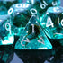 Ocean Moss DND Dice Set: Unique Aquamarine Resin Polyhedral Dice for D&D and Pathfinder
