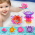 Dwi Dowellin Bath Toy for Toddlers, Floating Mold Free Swimming Toys and Stacking Cups