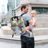 YANENDIE Backpack, Backpack Backpack Colorful Starfish Diaper Bag Unisex Travel Baby Diaper Bags with Stroller Straps