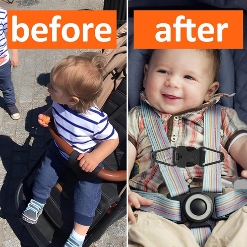 1.5 Chairs/Strollers/Reins(2 Pack) Anti Escape Safety Clip Baby Harness Chest Clips, Chest Strap Lock Prevent