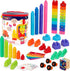 Battat Education – Locbloc Counting Blocks – Building Blocks for Toddlers – Learning Stacking Blocks (107 Pcs)