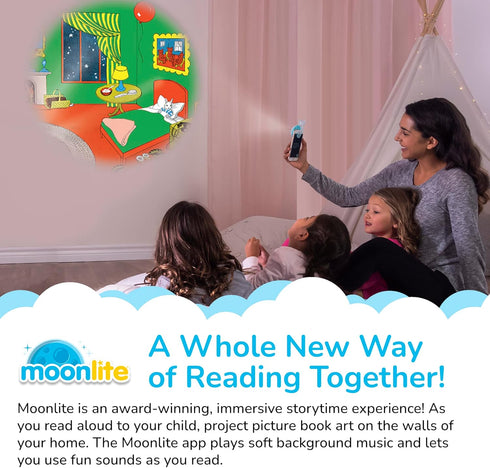 Moonlite Storybook Reels for Flashlight Projector, Kids Toddler, Goodnight Moon Story Reel Pack for 12 Months and Up