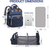 CESAILT Diaper Bag with Changing Station, Travel Diaper Bag Mosquito Net, Waterproof, Insulated Bottle Pockets