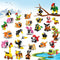 TWERF Party Favors for Kids- 20 Pack Animals Building Blocks Toy Goody Bags