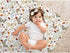 Buerhanerry 30"x40" Wildflower Butterfly Baby Blanket for Girls, Soft Double Layer Minky with Dotted Backing, Flower