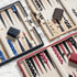 Lingle 15inch Backgammon Sets Backgammon Set for Adults, Classic Board Game with Folding Leather Case, Faux Leather