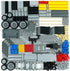 544PCS Engine Pullback Motor Kit, Technical Parts Set, Extra Replacement Beams, Car Tire Wheel Axles, Bulk