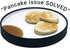 STAYnEAT Suction Plate, 2n1 Divided/Scoop Dish, Non-Slip Plate Guard, White (L)