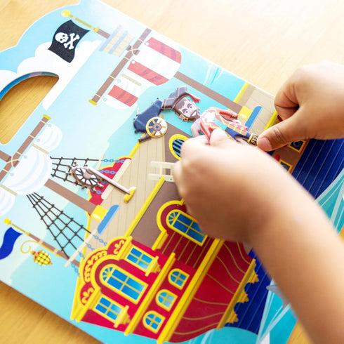 Set Melissa & Doug Adventure Puffy Sticker - Pirates, Vehicles & Safari Themes