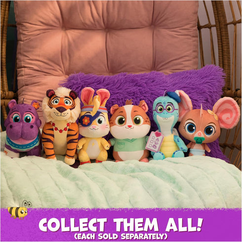 9-Inch 3 Vida The Vet, Zig Zag Plush Toy, Tall Stuffed Animals with Super-Soft Fur, Kids Toys for Girls & Boys Ages