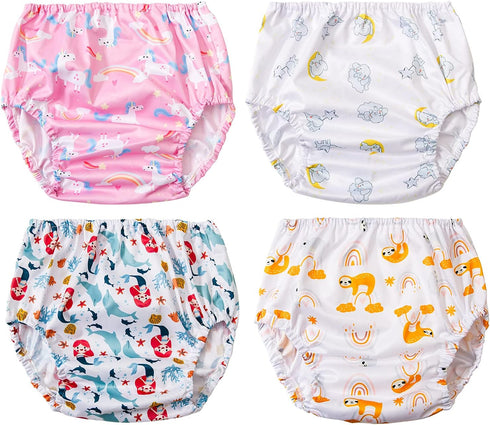 Waterproof Swim Diaper Cover with Good Elastic Rubber for Toddlers, Girl, 2t