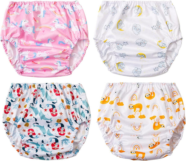Waterproof Swim Diaper Cover with Good Elastic Rubber for Toddlers, Girl, 2t