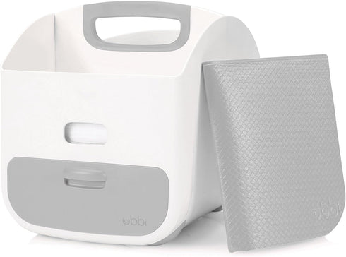 Ubbi Portable Diaper Changing Station Diaper Storage Caddy Organizer with Folding Changing