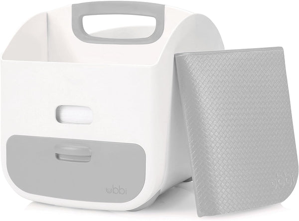 Ubbi Portable Diaper Changing Station Diaper Storage Caddy Organizer with Folding Changing