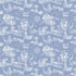 45" 45 BapronBaby Savanna Blue Splash Mat - Waterproof Catch-All for Under High Chairs, Floors, Tables, Playtime