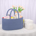 COMSE Large Diaper Caddy Organizer for Girl Boy, Cotton Rope Diaper Basket with Handles, Baby Shower Gifts, Folkstone