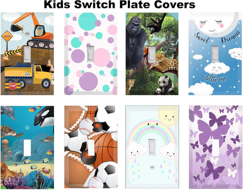Truck Boys Room Light Switch Cover Plate - Kids Decorative Tractor Nursery Decor for Bedroom, Bathroom
