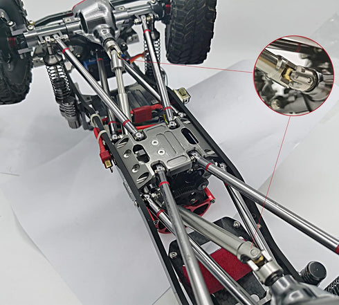 Stainless Steel Drive Shaft, 112-165mm and 90-125mm for 1/10 RC Crawler Traxxas TRX4 TRX6 Axial SCX10