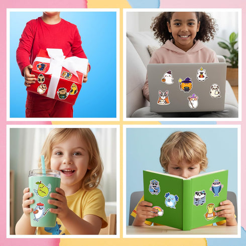 156 PCS Teacher Classroom Positive Animals Stickers for Kids Cute Water Bottle Stickers Waterproof Vinyl ASticker Self