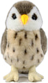 Ice King Bear Owl Stuffed Animal, Cute Plush Toy with Luminous Eyes, 10 Inches