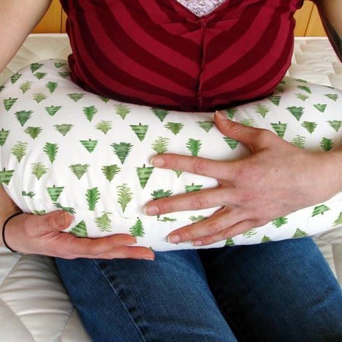 Watercolor Green Pine Trees Baby Nursing Pillow Covers for Boy Girl Pine Forest Nursery Pillowcase for Breastfeeding