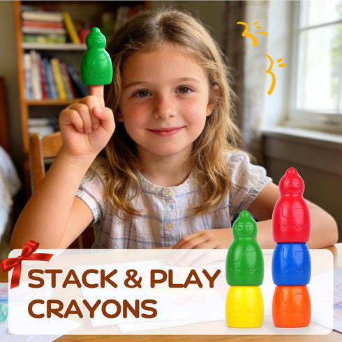1-3, 16 1-4 YPLUS Jumbo Crayons for Toddlers Colors Non-Toxic Washable Art Crayons for Kids, Easy-Grip Preschool