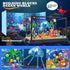 Fish Tank Building Block, Lighting Aquarium Building Sets for Adults and Kids, Ocean Jellyfish, Dolphin, Turtle, Crab,