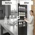 MGY 4Pack Clear Magnetic Baby Bottle Organizer for Refrigerator, Space-Saving Storage for Baby Bottles,Bottle Organizer
