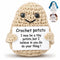 Crochet Potato Potato Stuffed Animal 3.14" x 2.36" with Yarn Texture, Includes