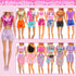 15 Set Doll Clothes for 11.5 Inch Doll Include 2 Sequins Dresses 6 Outfits Tops and Pant/Short/Skirts 7 Fashion Dresses for 11.5 Inch Fashion Dolls