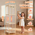 LAMU Stuffed Animal Storage, Wooden Zoo Stuffed Animal Holder with Elastic Cords, Space Save Toy Organizer, Extra Large
