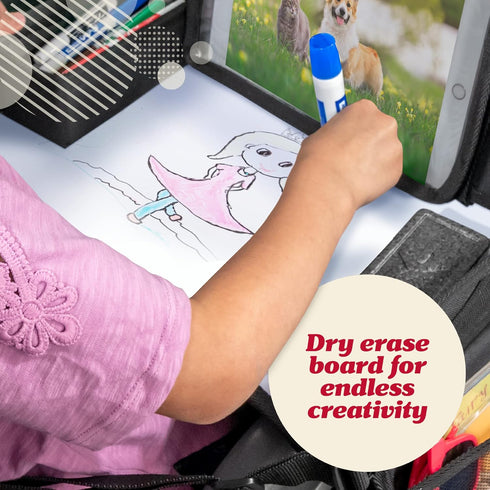 Lusso Gear Lap Tray for Toddler and kids, Table Tray for Travel, Car Seat, Airplane, Desk Essential Accessories