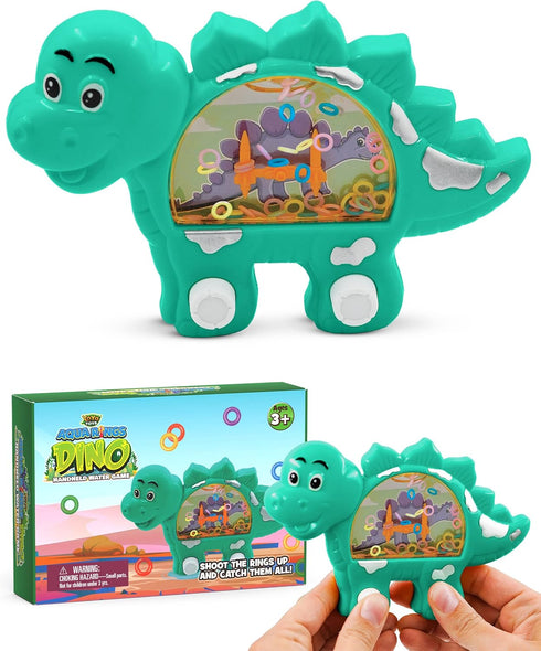 YoYa Toys Aqua Rings Dinosaur Handheld Game for Kids, Retro Portable Road Trip Toys and Calming Travel Games