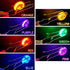 7 Pack Light Up Gyro Wheels Toy Set, Light Up Magnetic Sensory Toy with Spinning Wheel and Flashing LED Lights, Retro Magic Rail Light Up Gyro for Boys and Girls