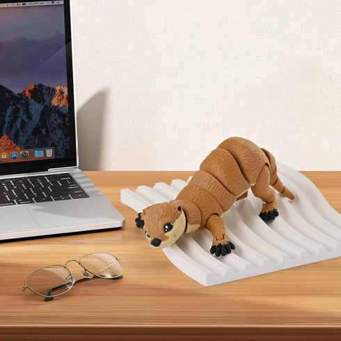 GemmiCho 3D 5.7" 3D 5-7 4-6 8-12 Printed Animals, Articulated Otter Toy, Printed Toys for Stress Relief, Animals