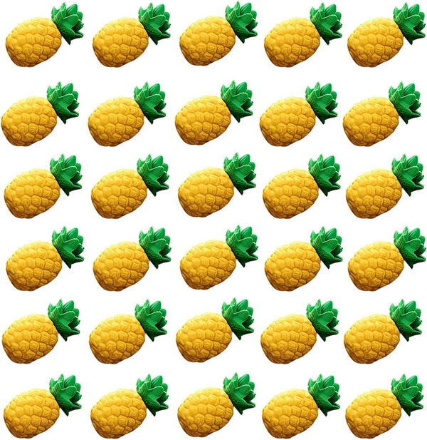 iMagitek 30 Pack Mini Pineapple Erasers for Kids Party Bag Favors and Classroom Prizes