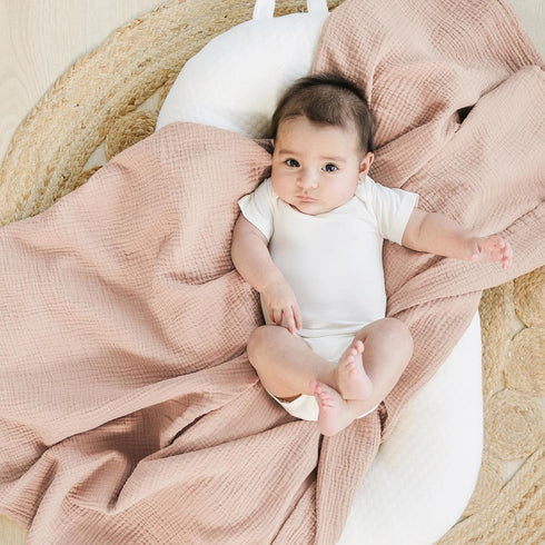 2 Pack 47 47 inches, Konssy Muslin Swaddle Blankets for Boys Girls, Receiving Baby Blanket Large x Soft Breathable