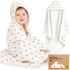 KeaBabies Muslin Baby Bath Towels with Hood for Girls, Boys -Large Organic