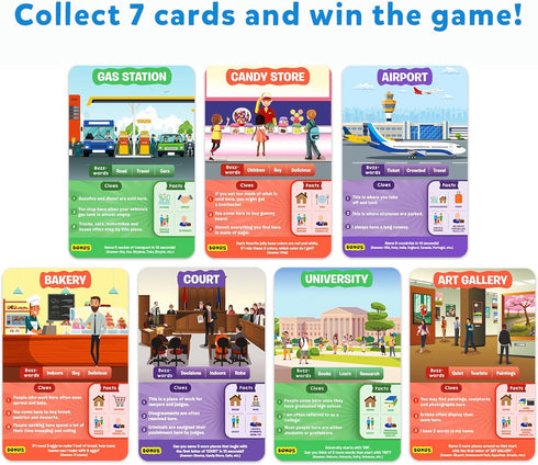 "Skillmatics Card Game - Guess in 10 All Around The Town, Perfect for Kids and Families, Travel Friendly"