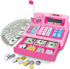 BAODLON Calculator Cash Register - 103 Pcs Pink Toy Cash Register, Microphone,